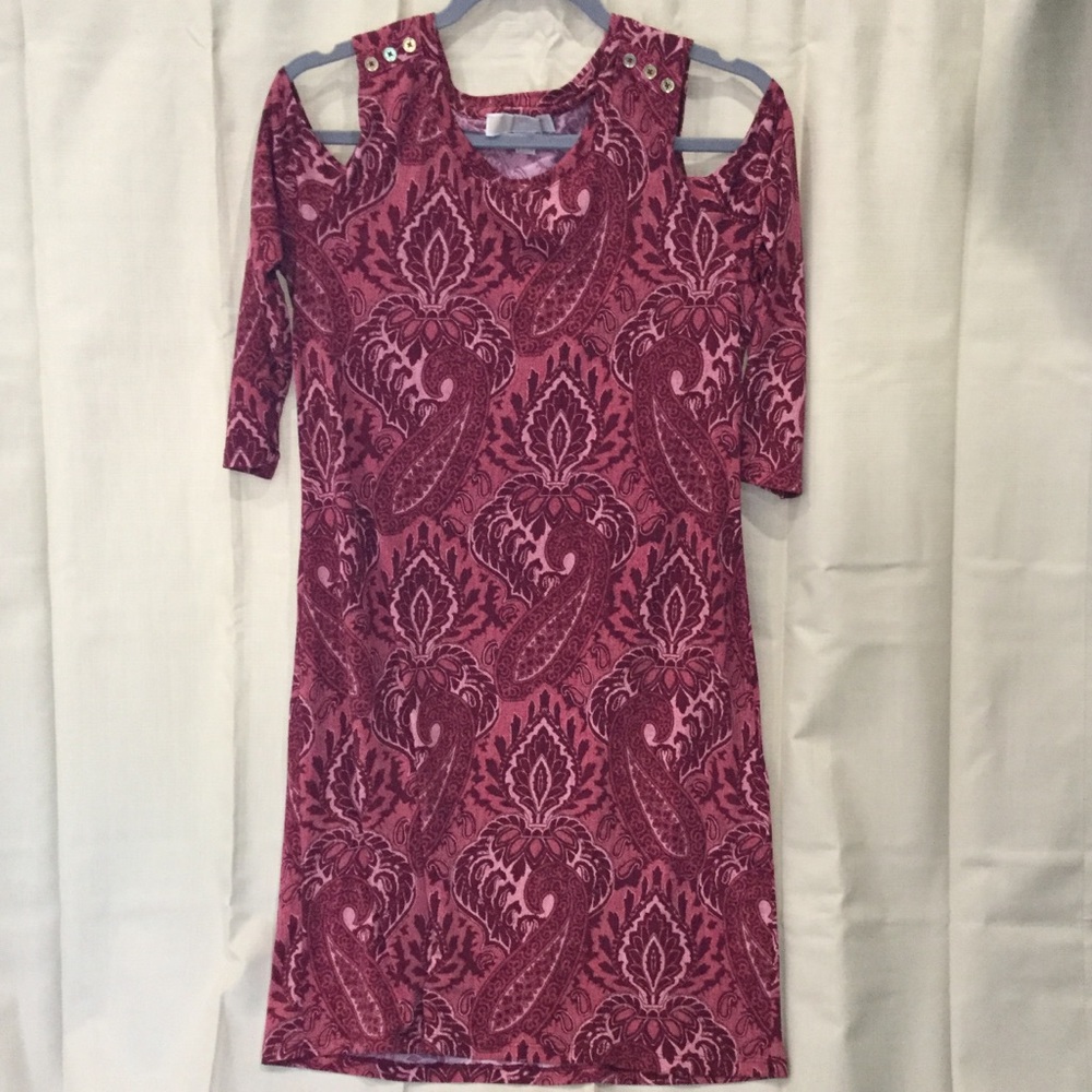 Michael Kors Holiday Party Dress In Dark Lipstick